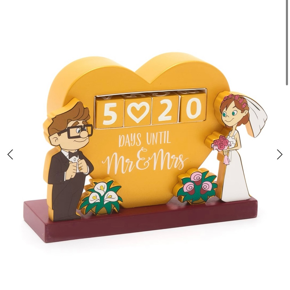Carl and Ellie from Up Wedding Countdown Calendar